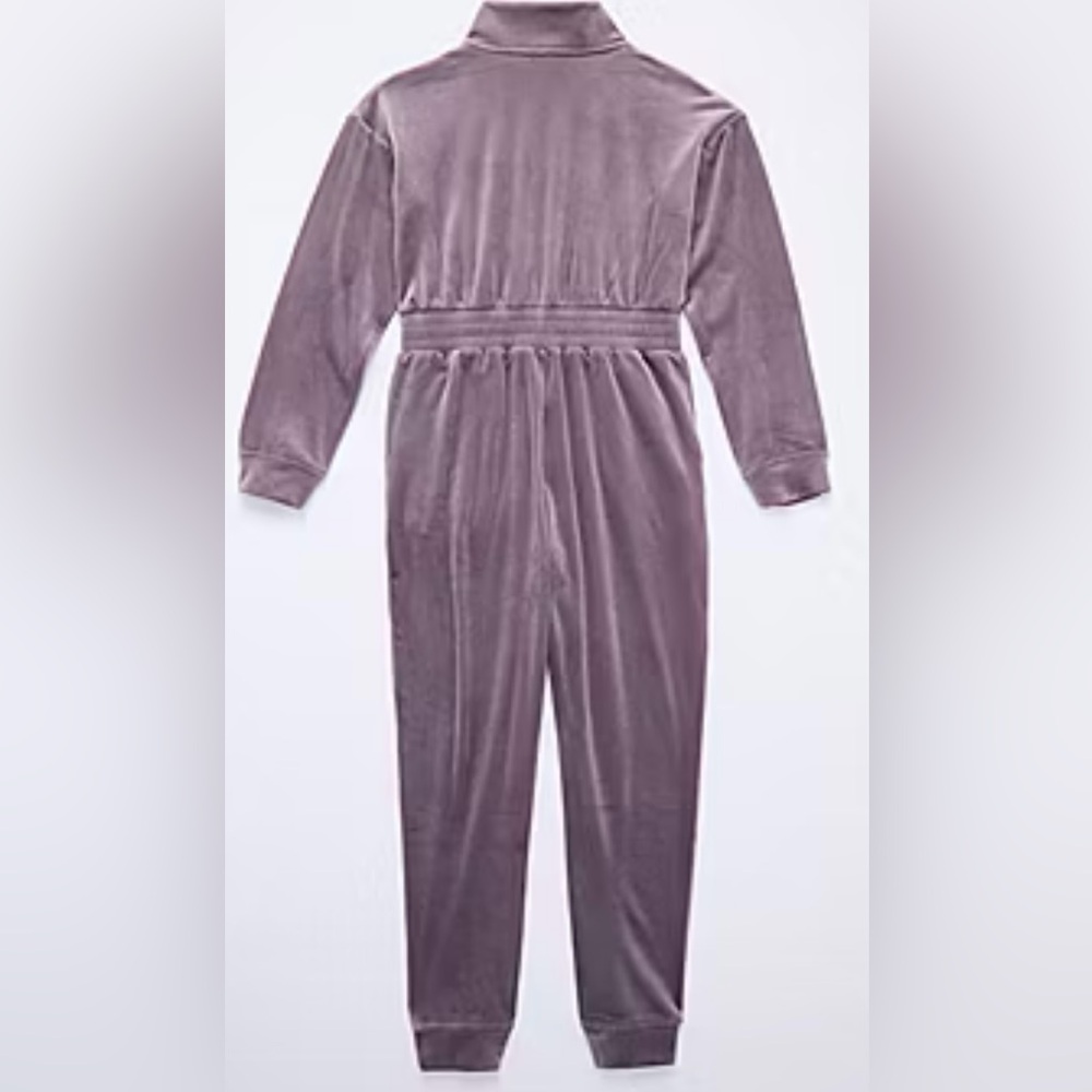 Vintage Violet/Purple Velour Jumpsuit - Picture 2 of 2
